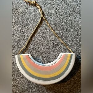 Adorable ceramic rainbow planter